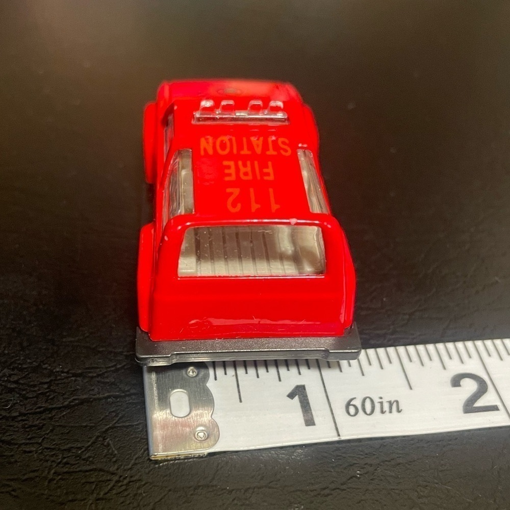 Hot wheels red set of 3 cars Chevy fire truck race car toy cars 1957 Chevrolet - Picture 13 of 15